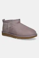 Semišové sněhule UGG Classic Ultra Mini fialová barva, 1116109-SGRP
