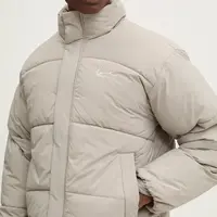 Bunda Karl Kani pánská, šedá barva, zimní, 60760016