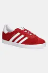 Dětské semišové sneakers boty adidas Originals GAZELLE červená barva, IF9804