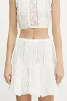 Sukně Charo Ruiz Ibiza Etain béžová barva, mini, áčková, 255401