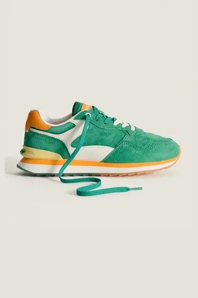 Semišové sneakers boty Hoff VIRDIS WOMAN zelená barva, 22402024 CITY