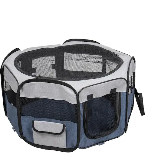 Flamingo textilní ohrádka pro psy 74 x 74 x 35 cm