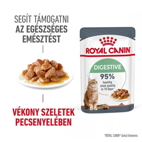 Royal Canin Digestive Care - vlhké krmivo s omáčkou pro dospělé kočky s citlivým trávením 12 x 85 g