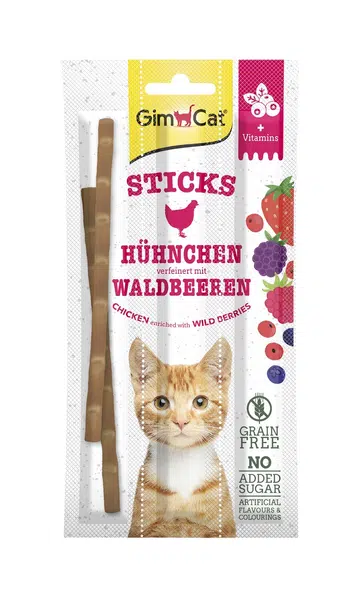 GimCat Sticks kuracie a lesné plody 3 ks