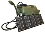 Holdcarp kanister so sprchou rechargeable camping shower 18l + solar 10w