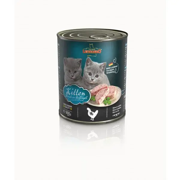 Leonardo Kitten konzerva bohatá na drůbeží maso 800 g