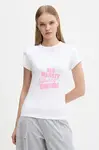 Tričko Juicy Couture dámské, bílá barva, JCNCT225464