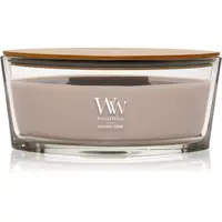 Woodwick Opulent Wood Patchouli Creme vonná svíčka s dřevěným knotem 453.6 g