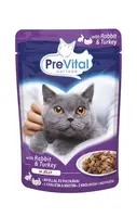 PreVital kapsičky s králikom a morčacím v želé 24 x 100 g