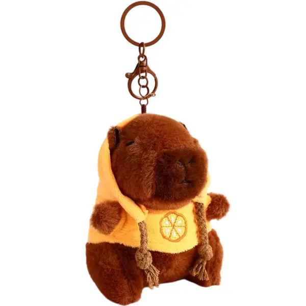 Plyšová kľúčenka - Hnedá/Oranžová H37766