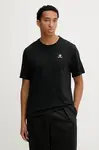 Bavlněné tričko Converse pánské, černá barva, s aplikací, CVM5T876