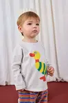 Detské bavlnené tričko s dlhým rukávom Bobo Choses Striped Duck