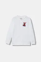 Detská bavlnená košeľa s dlhým rukávom Guess