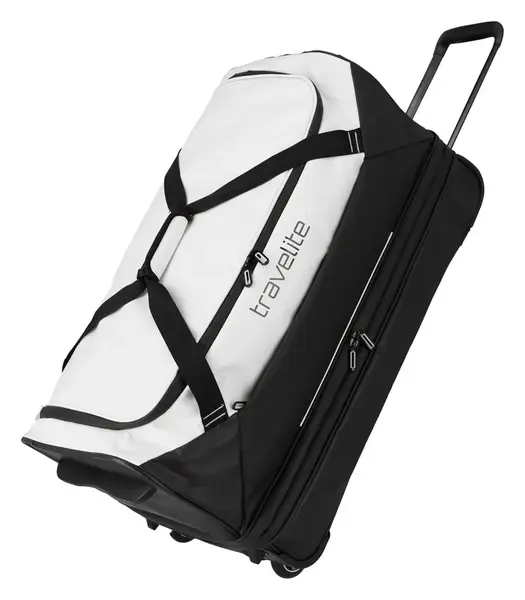 Cestovná taška na kolieskach Travelite Basics Wheeled Duffle exp. Black/white