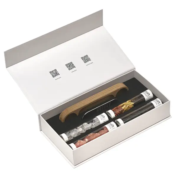 Set Spice Tasters so strúhadlom - soľ, korenie, chili v darčekovom balení - rivsalt