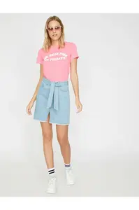 Dámska rifľová mini sukňa Koton