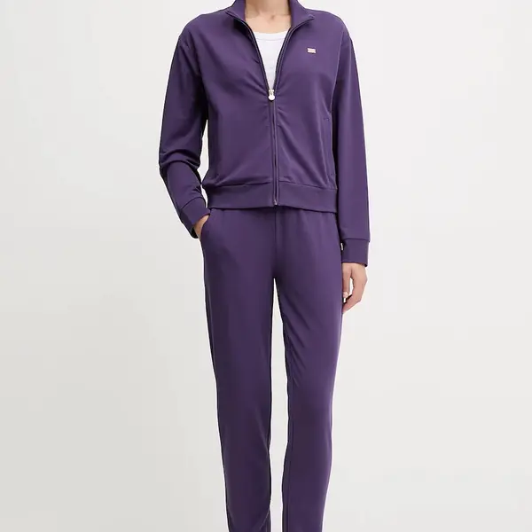 Tepláková souprava EA7 Emporio Armani dámská, fialová barva, AF13135.7W000463