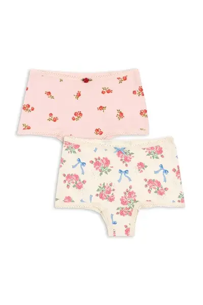 Detské nohavičky Konges Sløjd BASIC 2 PACK GIRL HIPSTER GOTS 2-pak