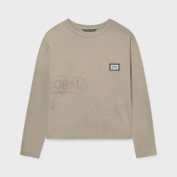 Bavlnené tričko s dlhým rukávom Mayoral