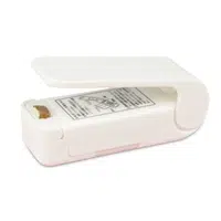 Mini Bag Sealer Handheld Heat Sealing Machine for Snack Plastic Bags - White
