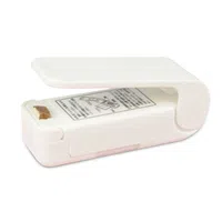 Mini Bag Sealer Handheld Heat Sealing Machine for Snack Plastic Bags - White