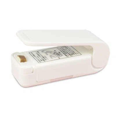 Mini Bag Sealer Handheld Heat Sealing Machine for Snack Plastic Bags - White