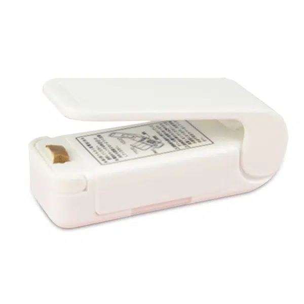 Mini Bag Sealer Handheld Heat Sealing Machine for Snack Plastic Bags - White