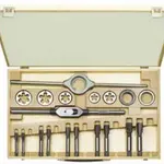Závitníky a závitová očka UNF 1/2"-20 – UNF1"-12, sada 19 dílů - Bučovice Tools