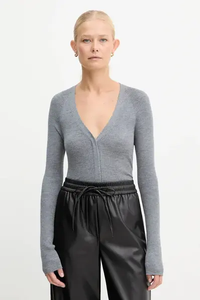 Vlněný kardigan BOSS Friva