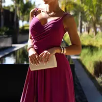 Elegantní maxi dlouhé šaty s ramínky Numoco