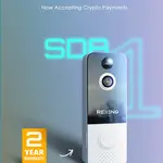 Rexing SDB1 + Free 2 Year Warranty Smart Wireless Video Doorbell Camera 1080p Recording with WiFi
