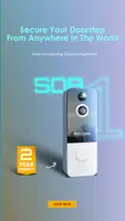 Rexing SDB1 + Free 2 Year Warranty Smart Wireless Video Doorbell Camera 1080p Recording with WiFi