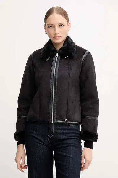 Bunda Gaudi černá barva, přechodná, 521BD39003