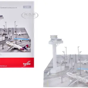 Airport Tower Cardboard Foldable Diorama for 1/200 Scale Models by Herpa
