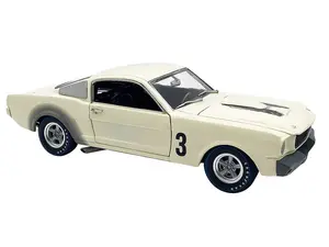 1965 Shelby GT350R Prototype 3 White Limited Edition to 312 pieces Worldwide 1/18 Diecast Model Car by ACME