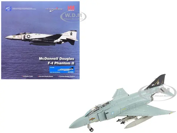 McDonnell Douglas F-4J(UK) Phantom II Fighter-Bomber Aircraft "ZE359 AF Wattisham England" British Royal Air Force "Air Power Series" 1/72 Diecast Mo