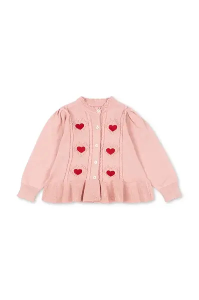 Detský bavlnený kardigan Konges Sløjd SOLEIL CARDIGAN GOTS