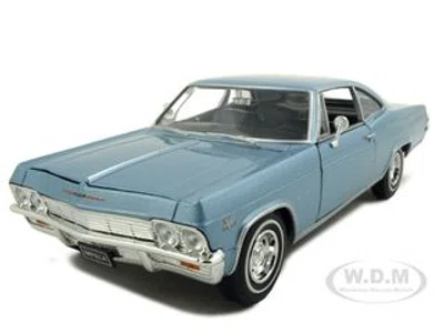 1965 Chevrolet Impala SS 396 Light Blue 1/24 Diecast Model Car by Welly
