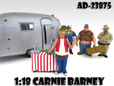Carnie Barney "Trailer Park" Figure For 118 Diecast Model Cars by American Diorama