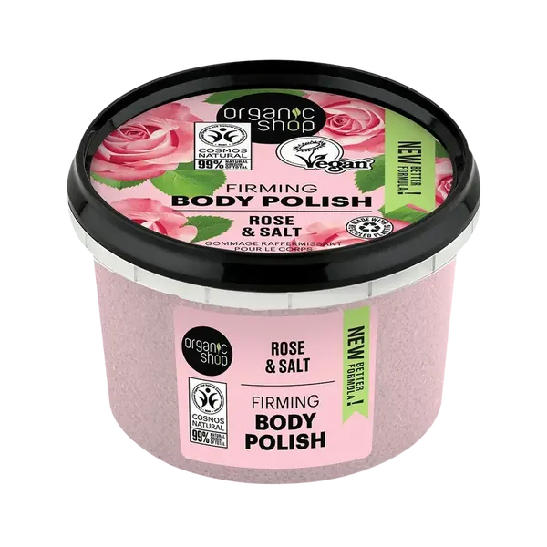 ORGANIC SHOP Tělový peeling Růže a sůl 250 ml