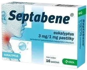 SEPTABENE® Pastilky Eukalyptus 3mg/1mg 16 ks