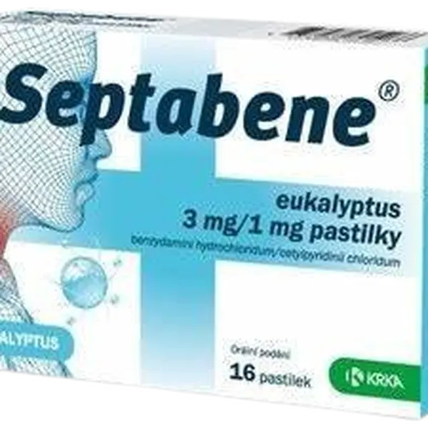SEPTABENE® Pastilky Eukalyptus 3mg/1mg 16 ks