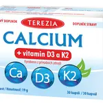 TEREZIA Calcium + Vitamin D3 a K2 30 kapslí