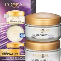L'ORÉAL PARIS Age Specialist 55+ duopack - denní + noční krém proti stárnutí pleti