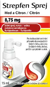 STREPFEN 8,75 mg, Sprej, Med a Citron 15 ml