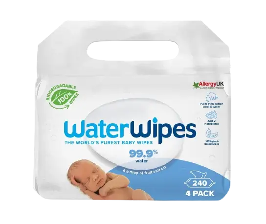 WATERWIPES 100% BIO odbouratené ubrousky 4 x 60 ks
