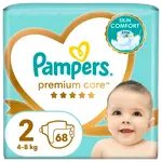 PAMPERS Premium Care plenky vel. 2, 4-8 kg, 68 ks