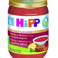 HIPP BIO Polévka z červené řepy s hovězím masem od 6. měsíce, 190 g