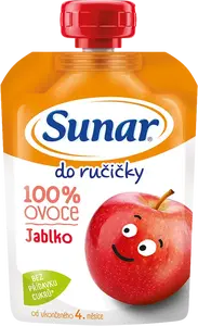 SUNAR Do ručičky ovocná kapsička jablko 4m+ 100 g