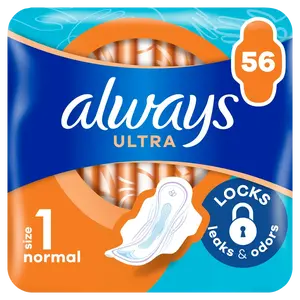 ALWAYS Ultra hygienické vložky s křídélky (velikost 1) 56 ks